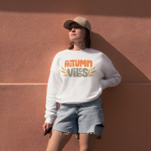 Hösten Vibes Fall-Blommigt T Shirt