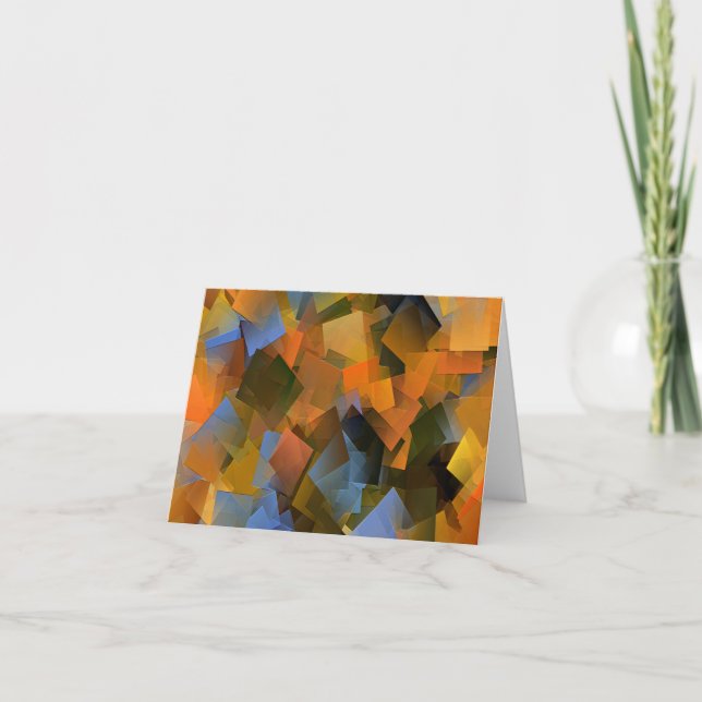 Hösten vid floden.... kort (Framsida)