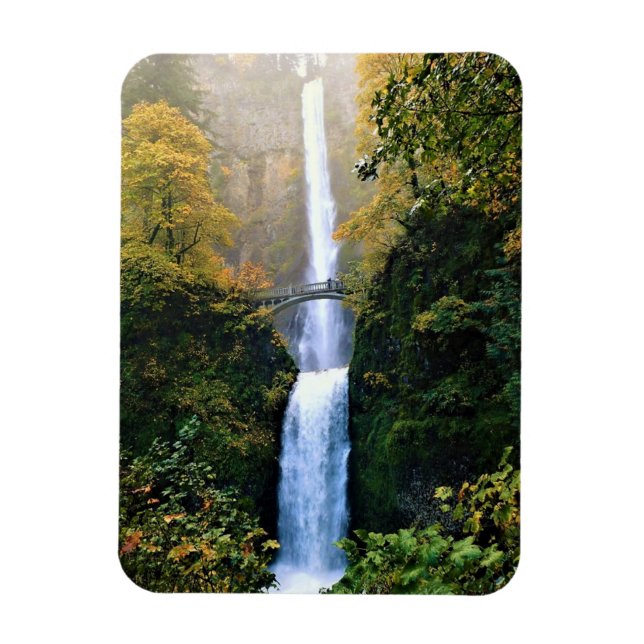 Hösten vid Multnomah Falls, ELLER Magnet (Vertikal)