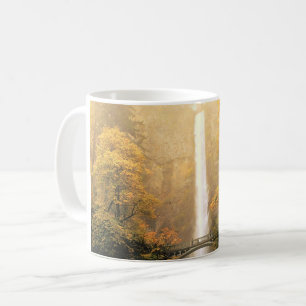 Hösten vid Multnomah Falls, Oregon Kaffemugg