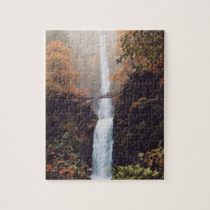 Hösten vid Multnomah Falls, Oregon Pussel