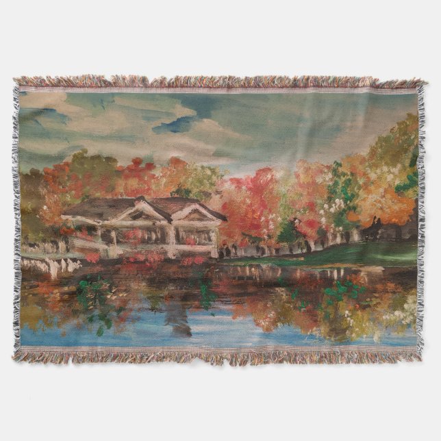 Hösten vid sjö filt (Framsidan)