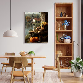 Hösten vid sjö poster