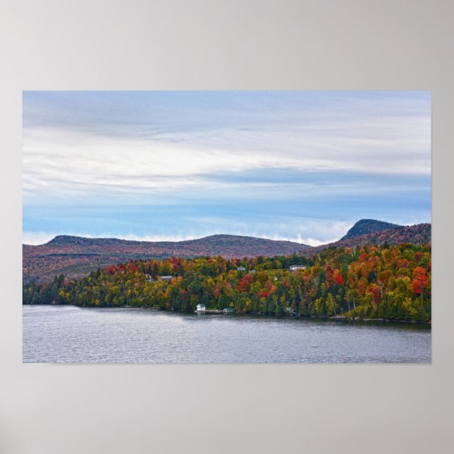 Hösten vid Sjö Willoughby, Vermont Poster (Framsidan)