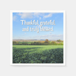 Hösten Walk i Thanksgivingen Land - Anpassningsbar Pappersservett