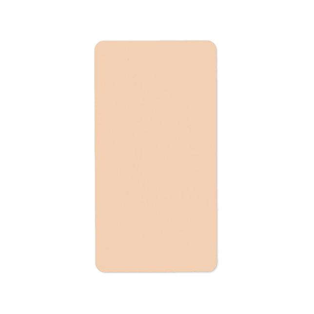 Hösten Winter Färg Tender Peach Adressetikett (Framsidan)