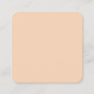 Hösten Winter Färg Tender Peach Fyrkantigt Visitkort