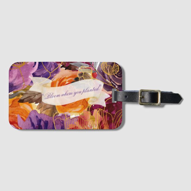Hösten Winter Luggage Tag Bagagebricka (Framsida horisontal)