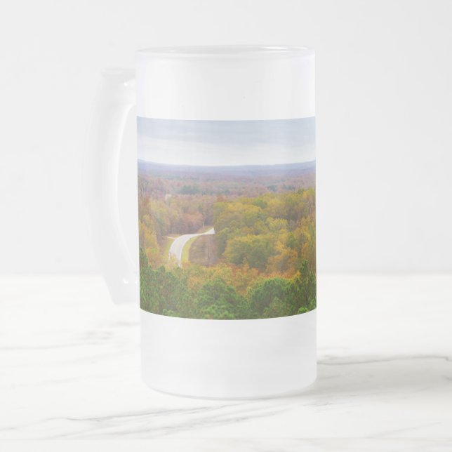 Höstenhet Pano Frosted Glass Beer Mugg (Framsida vänster)