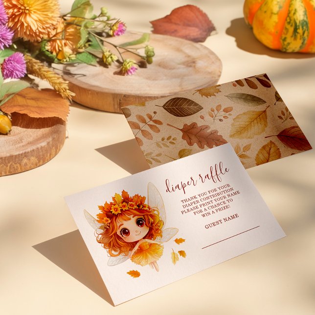 Höstens Ängsblommornas Blöjbarn Tombola Tilläggskort (Step into an enchanting autumn forest where fairies flutter, and woodland creatures play. )