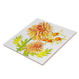 Höstens ankomst på en keramisk panel kakelplatta