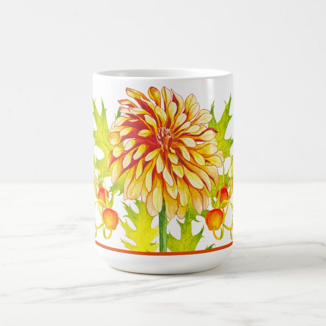 Höstens ankomst på klassisk Mugg (15 oz) (Center)