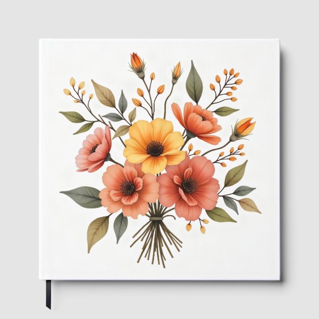 Höstens blomsterbukett gästbok (Framsida)