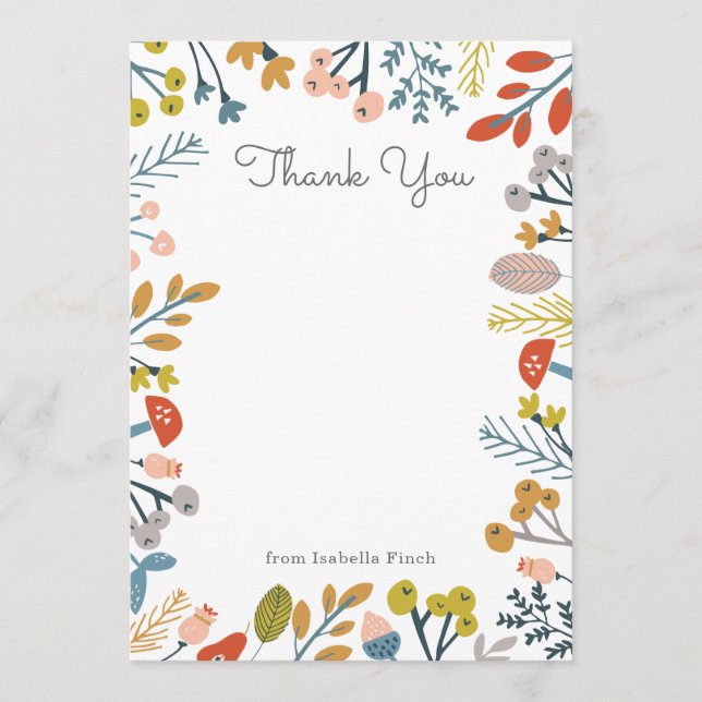 Höstens botanik anteckningskort (Framsida)