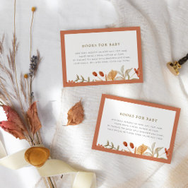 Höstens botaniska nyckfullhet Höst Baby Shower Tilläggskort