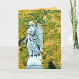 Höstens brandkort med Dikt Kort