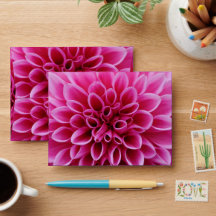 Höstens Dahlias Bröllopskuvert – Rika Höstblommor