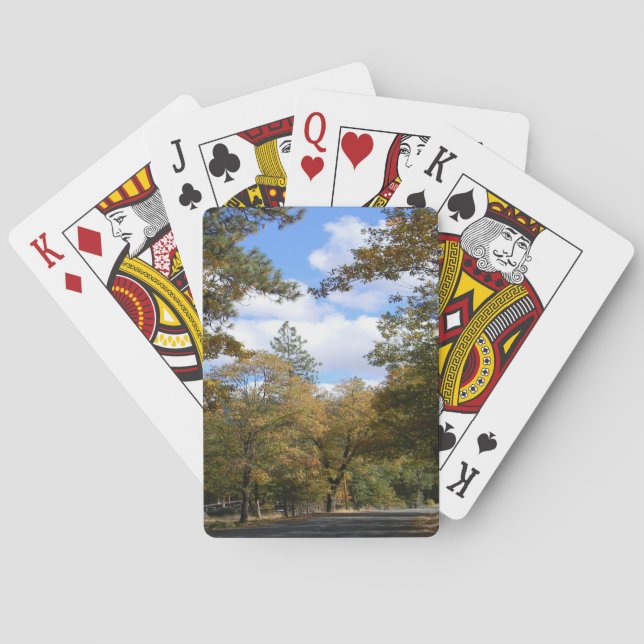 Höstens färger... casinokort (Baksidan)