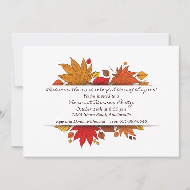 Höstens Gåvor Inbjudan (Framsida)