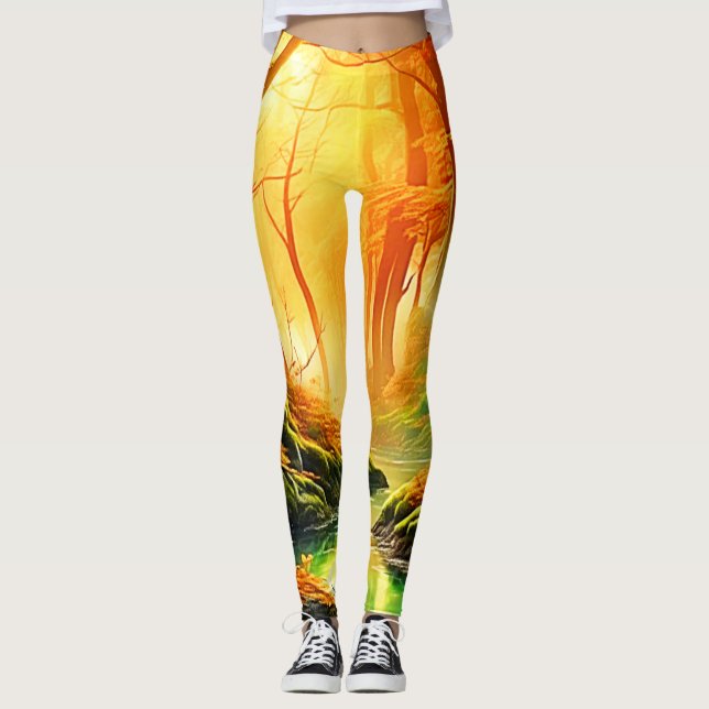 Höstens Golden Whisper Leggings (Framsida)