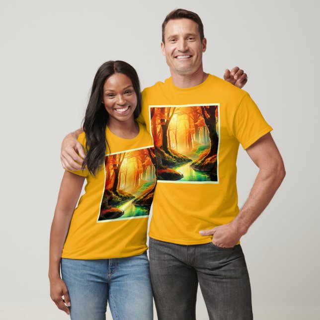 Höstens gyllene viskning t shirt (Unisex)