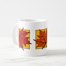 Höstens lönnlöv kaffemugg