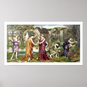 Höstens myntdom av Evelyn De Morgan Poster