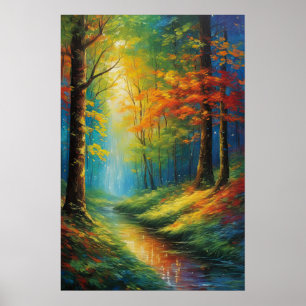 Höstens palett, en lush Forest Poster