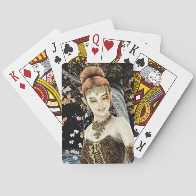 Höstens prinsessa spel kort (Baksidan)