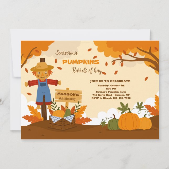 Höstens pumpafält inbjudan (Framsida)