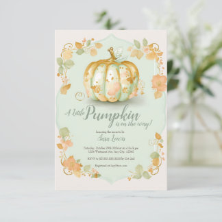 Höstens pumpafödselparty-inbjudan inbjudningar