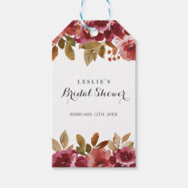 Höstens rustika brunsj & bubbel Bröllopsfest Presentetikett