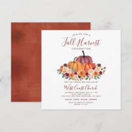 Höstens skördefest, höstfest, höstsamhälle inbjudningar