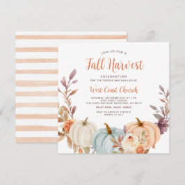 Höstens skördefest, höstfest, höstsamhälle inbjudningar