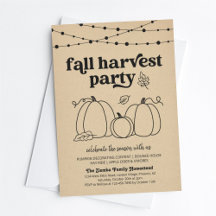 Höstens skördefest inbjudan