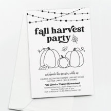 Höstens skördefest Invitation