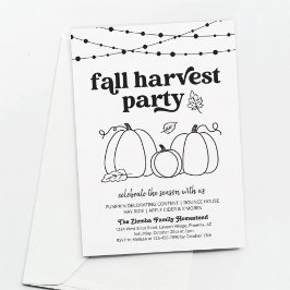 Höstens skördefest Invitation Inbjudningar