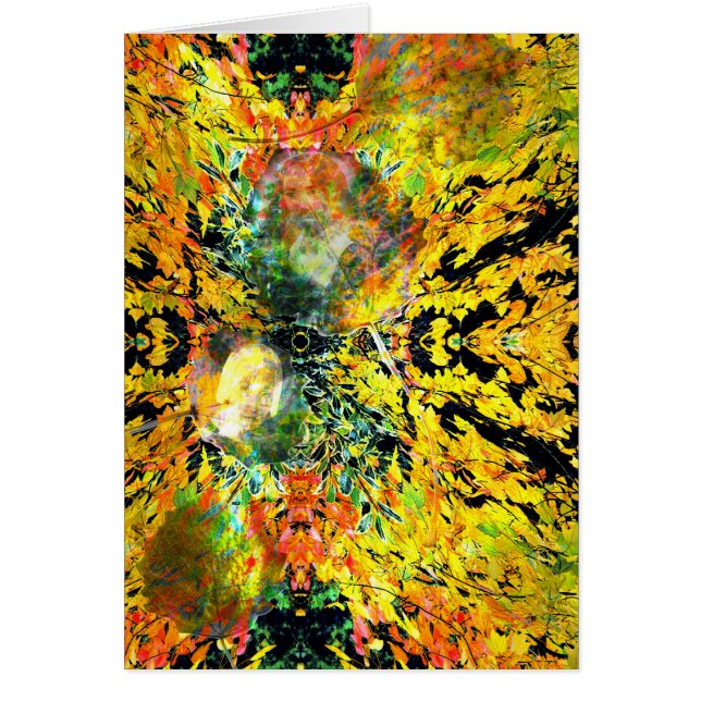 Höstens skuggor hälsningskort (Framsidan)