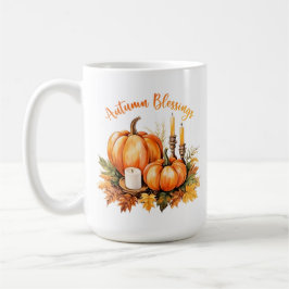 Höstens välsignelser kaffemugg