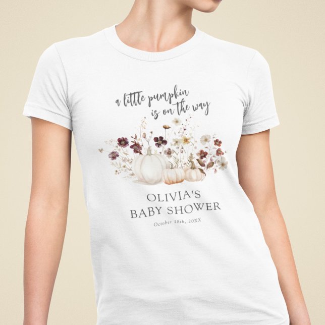 Höstens vilda blommor - Baby Shower T Shirt (Skapare uppladdad)