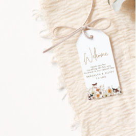 Höstens vilda blommor bröllopshotell välkommen presentetikett