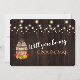 Höstens vinfat, vill du vara min bestman inbjudningar