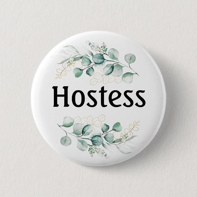 Hostess Eucalyptus Bridal shower Gifts Weddings  Knapp (Framsida)