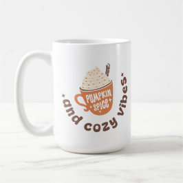 Höstestetik Pumpa krydda och mysiga vibrationer Kaffemugg