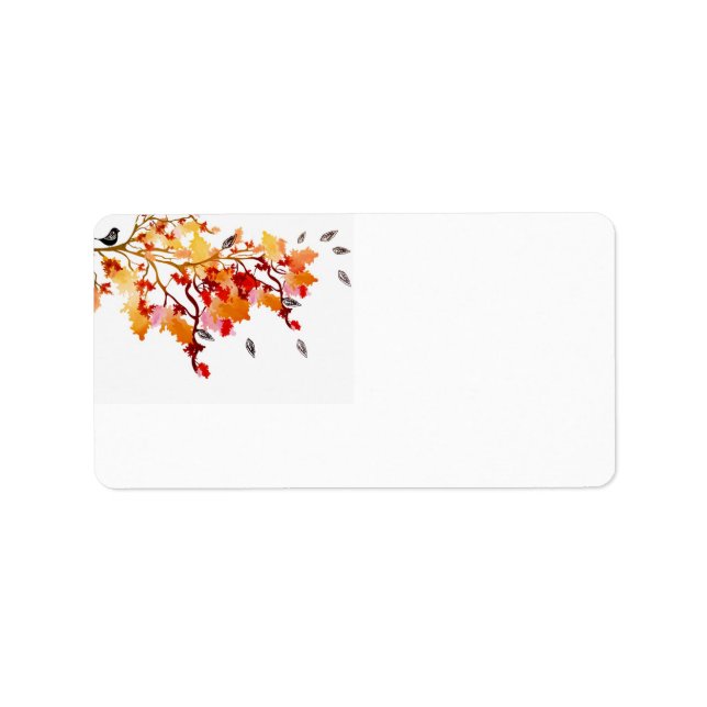 Höstetikett Adressetikett (Framsidan)