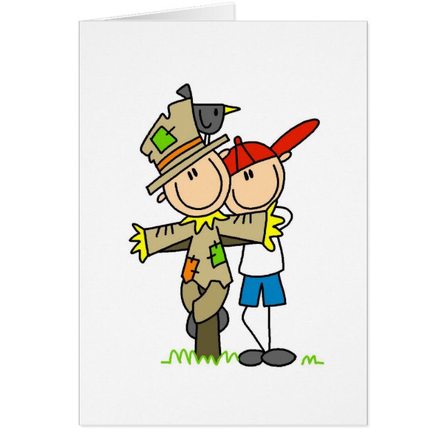 Höstfågelskrämma Hälsningskort (Framsidan)