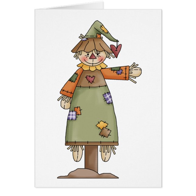 Höstfågelskrämmor ·, Fågelskrämma 8 Hälsningskort (Framsidan)