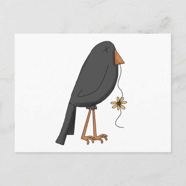 HöstFågelskrämmor ・ Kråka Vykort (Framsida)