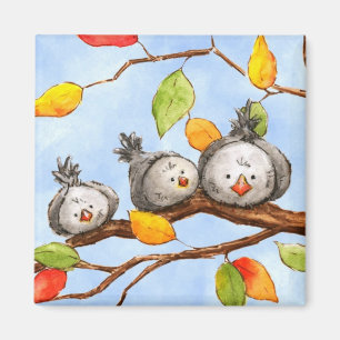 Höstfåglar Trio Magnet