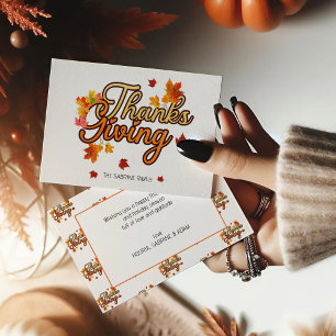 Höstfall i elegantens Thanksgiving höst efter höst Vykort